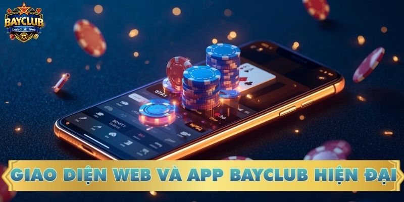 Giao diện web và app BAYCLUB hiện đại