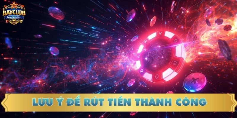 Các lưu ý để thực hiện rút tiền thành công